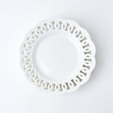 Elevate your dinner table with the timeless beauty of our White Lace Starter Plate - the essence of elegance.