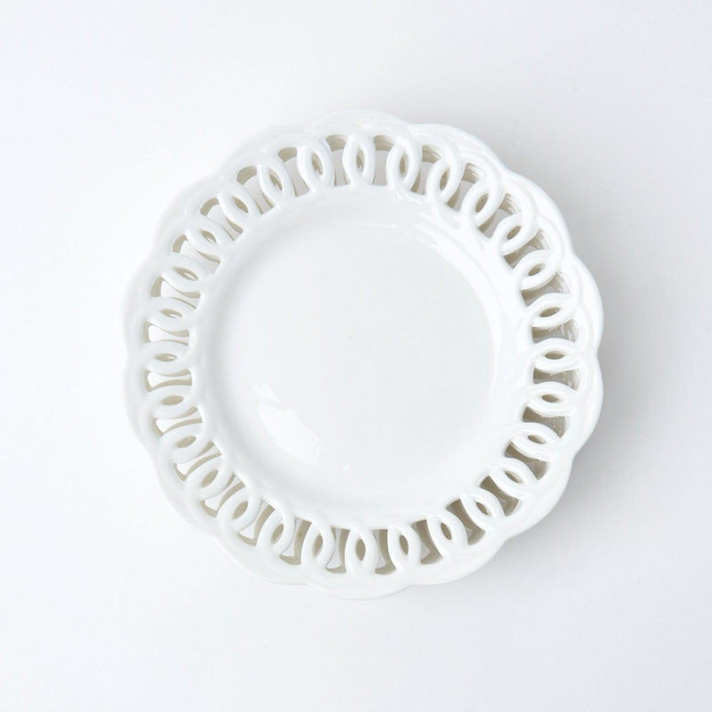 White Lace Starter Plate - Mrs. Alice