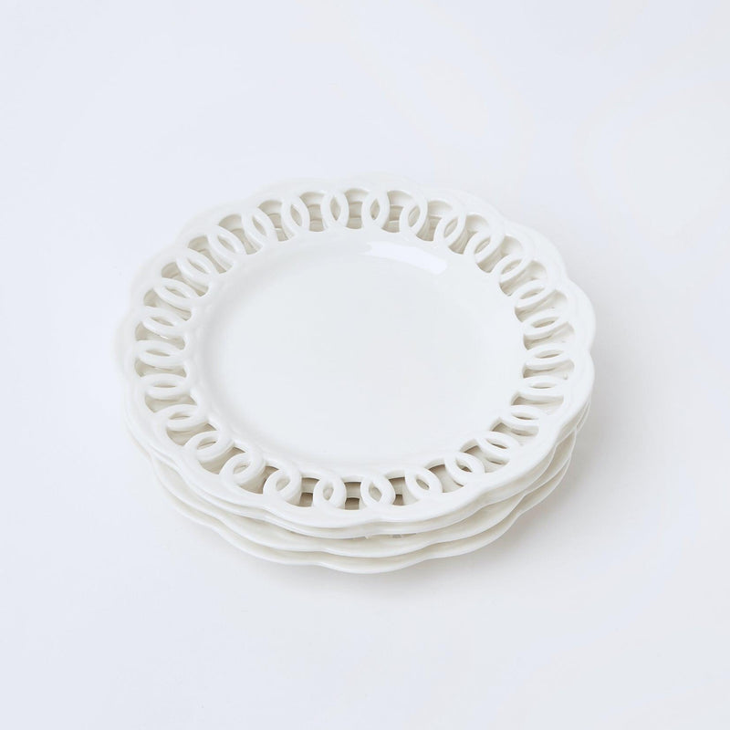 White Lace Starter Plate - Mrs. Alice