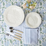 White Lettuce Dinner Plate - Mrs. Alice