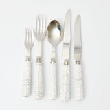 White Rattan Cutlery (5 Piece) - Mrs. Alice