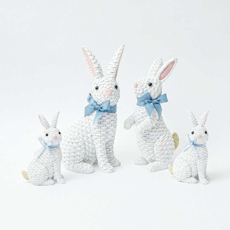 White Rattan Rabbit Family - Mrs. Alice
