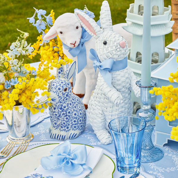 White Rattan Rabbit Family - Mrs. Alice