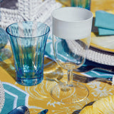 White Ribbon Wine Glasses (Set of 4) - Mrs. Alice