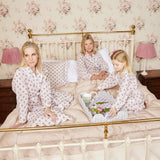 White Scalloped Rattan Tray - Mrs. Alice
