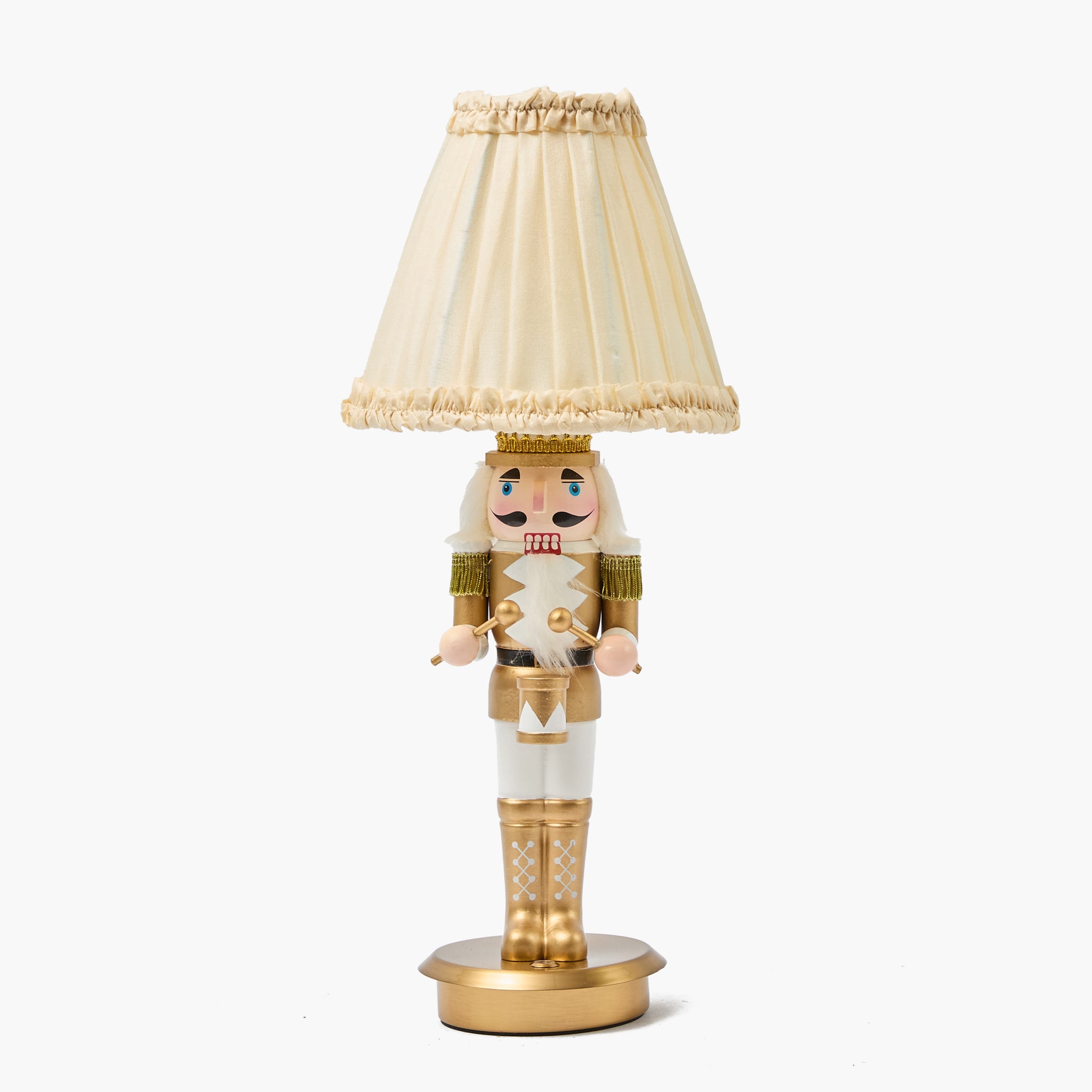 Cream Frilled Silk Lampshade (18cm)