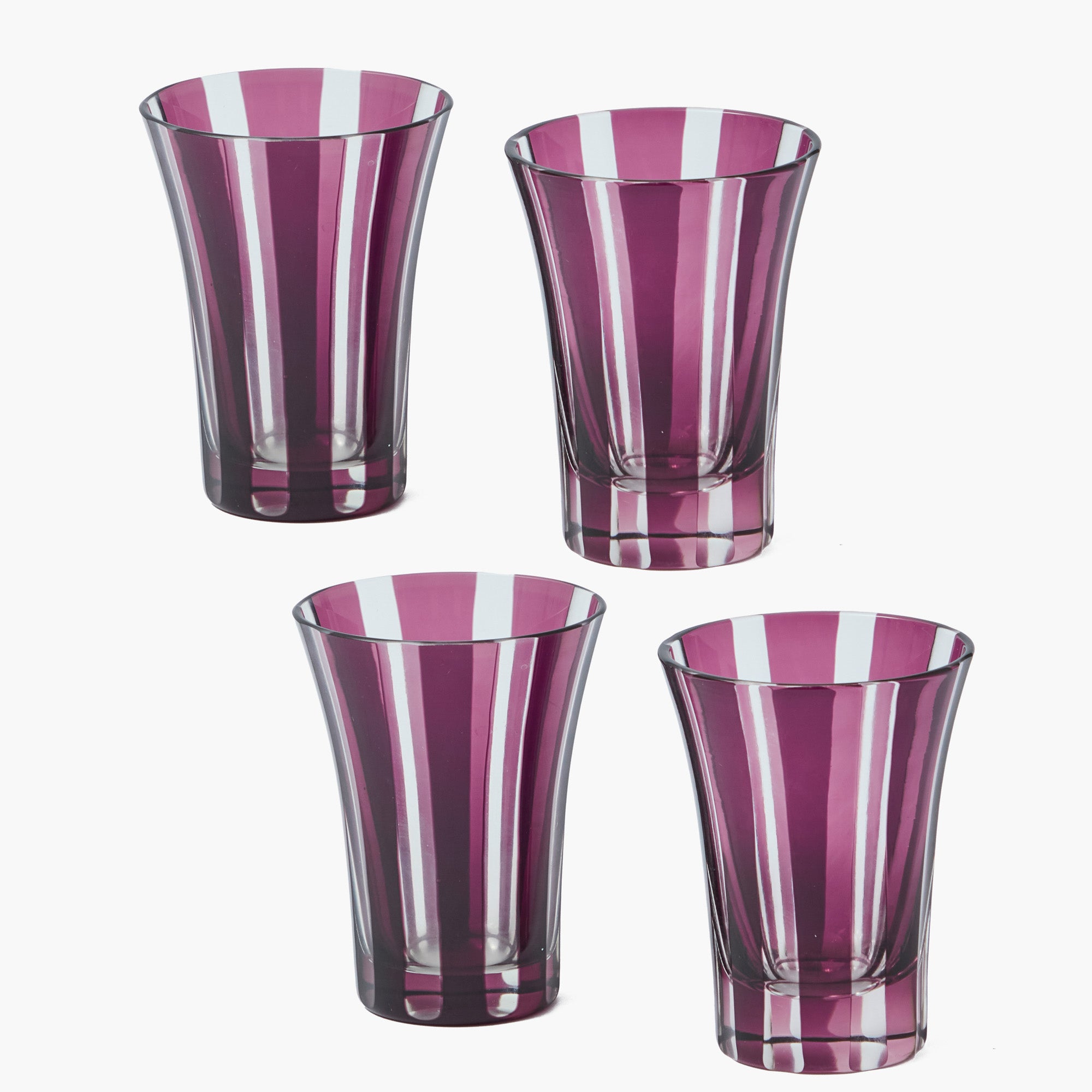 Purple Positano Glasses (Set of 4)
