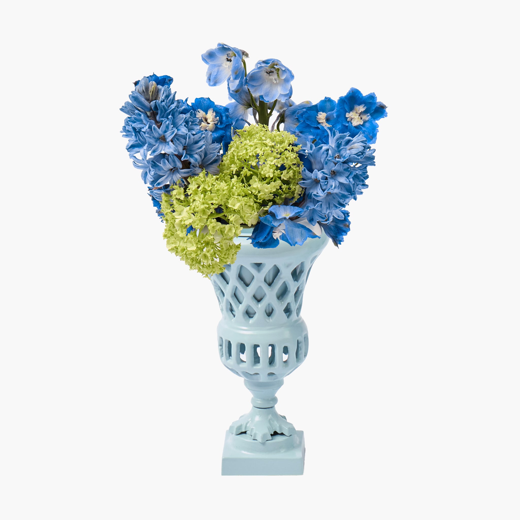 Mini Adelaide Soft Blue Lattice Urn Vase