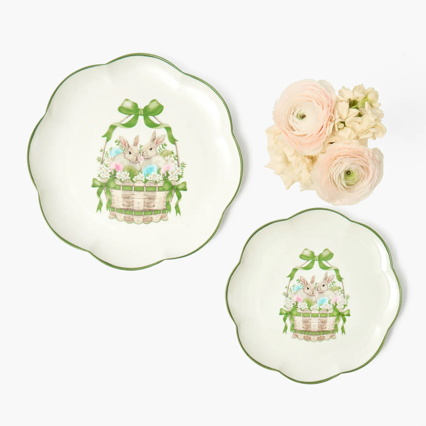 Bunnies in Basket Starter Plate