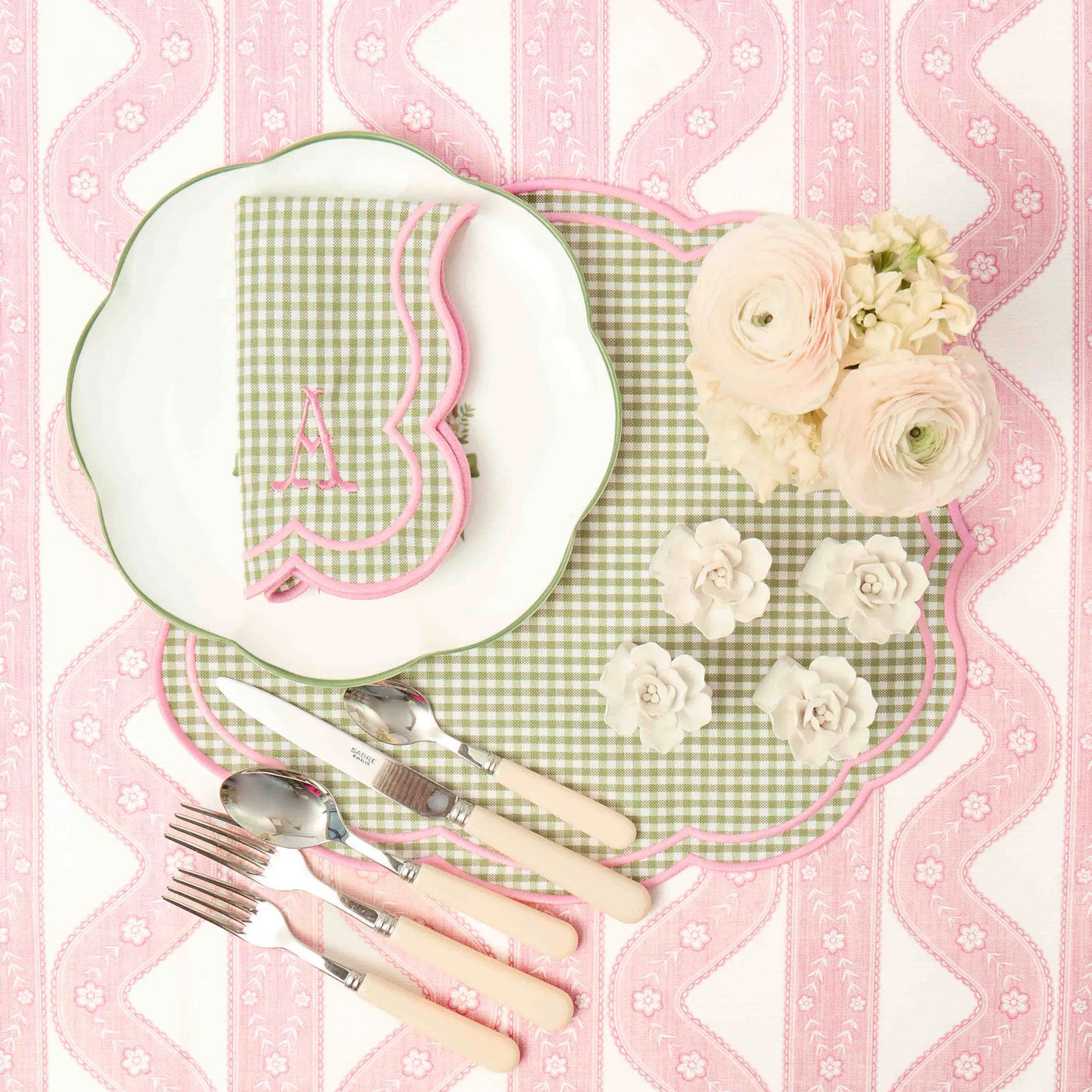 White Fiore Porcelain Napkin Rings (Set of 4)