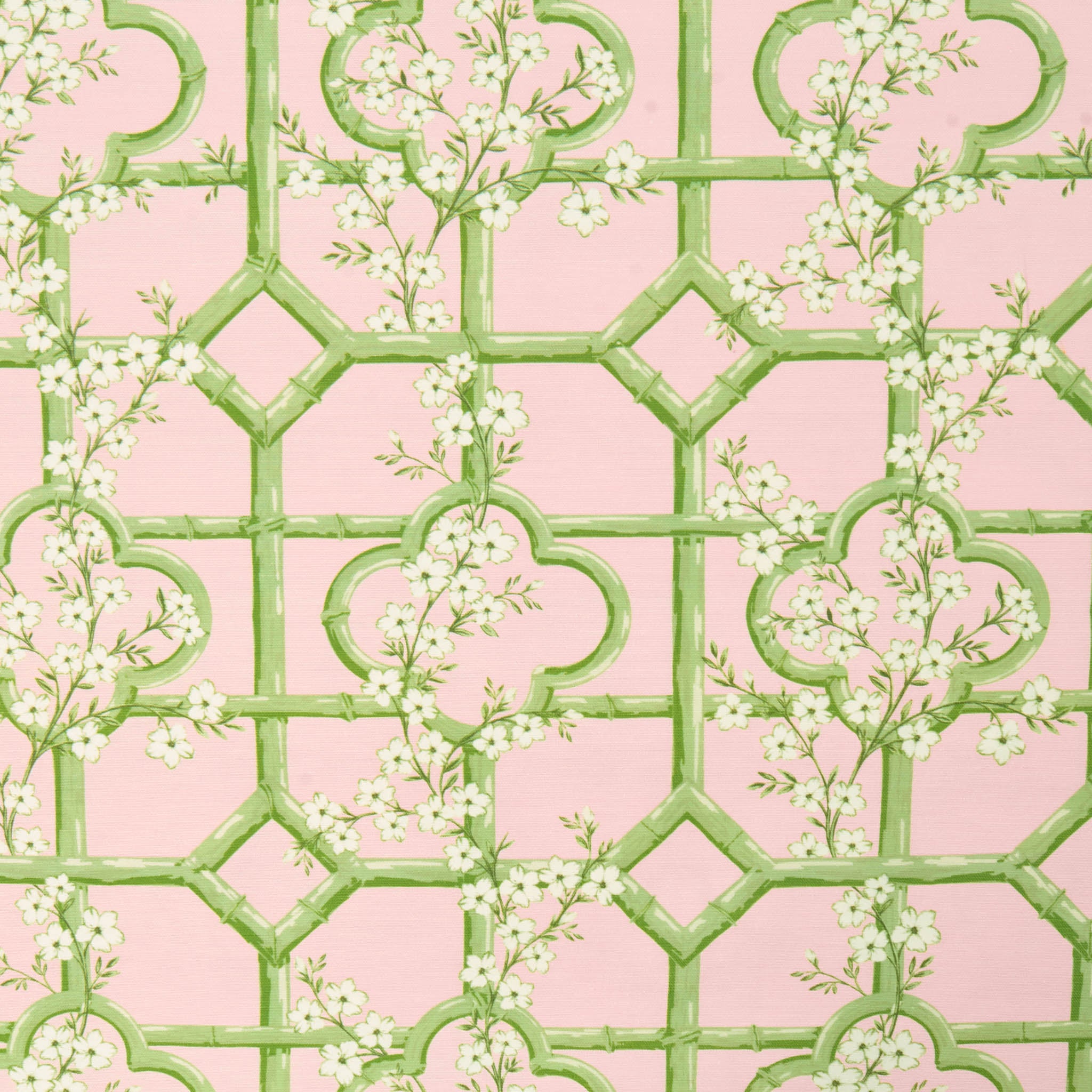 Pink Jasmine Trellis Tablecloth