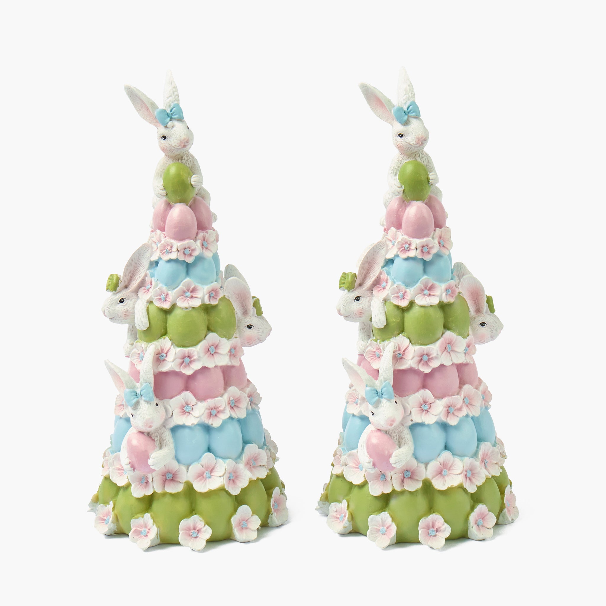 Easter Egg Bunny Tower (Pair)