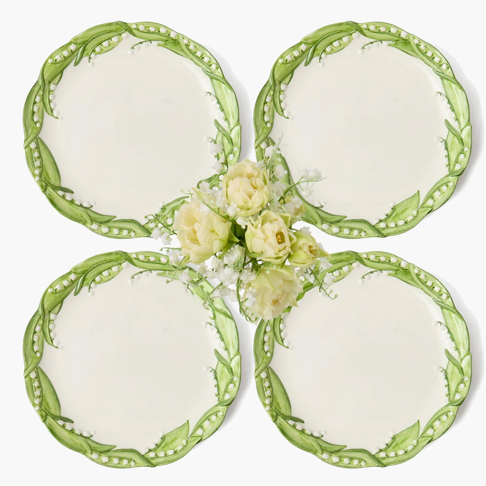 Lily of the Valley Dinner Plates (Set of 4)