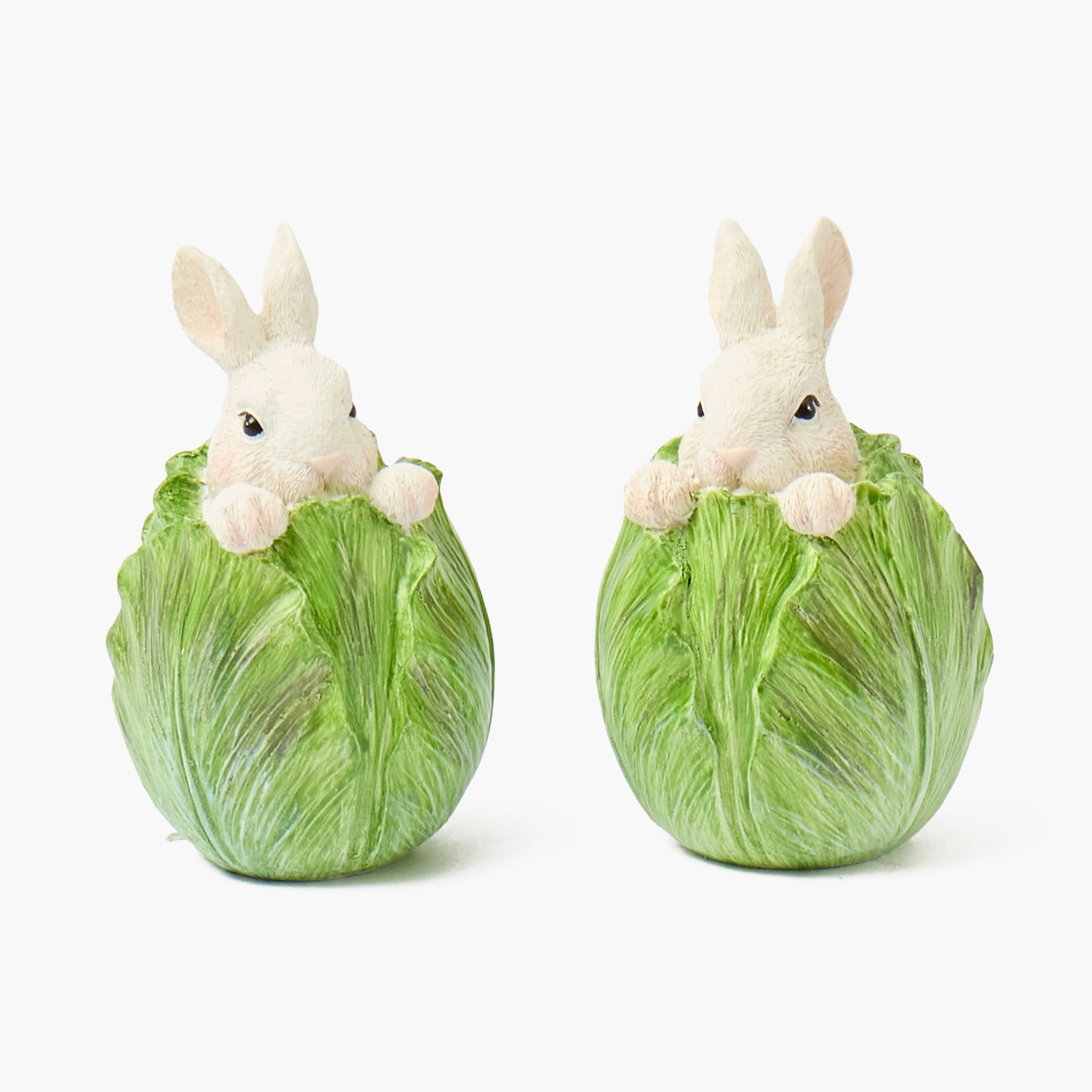 Peeping Cabbage Bunny (Pair)