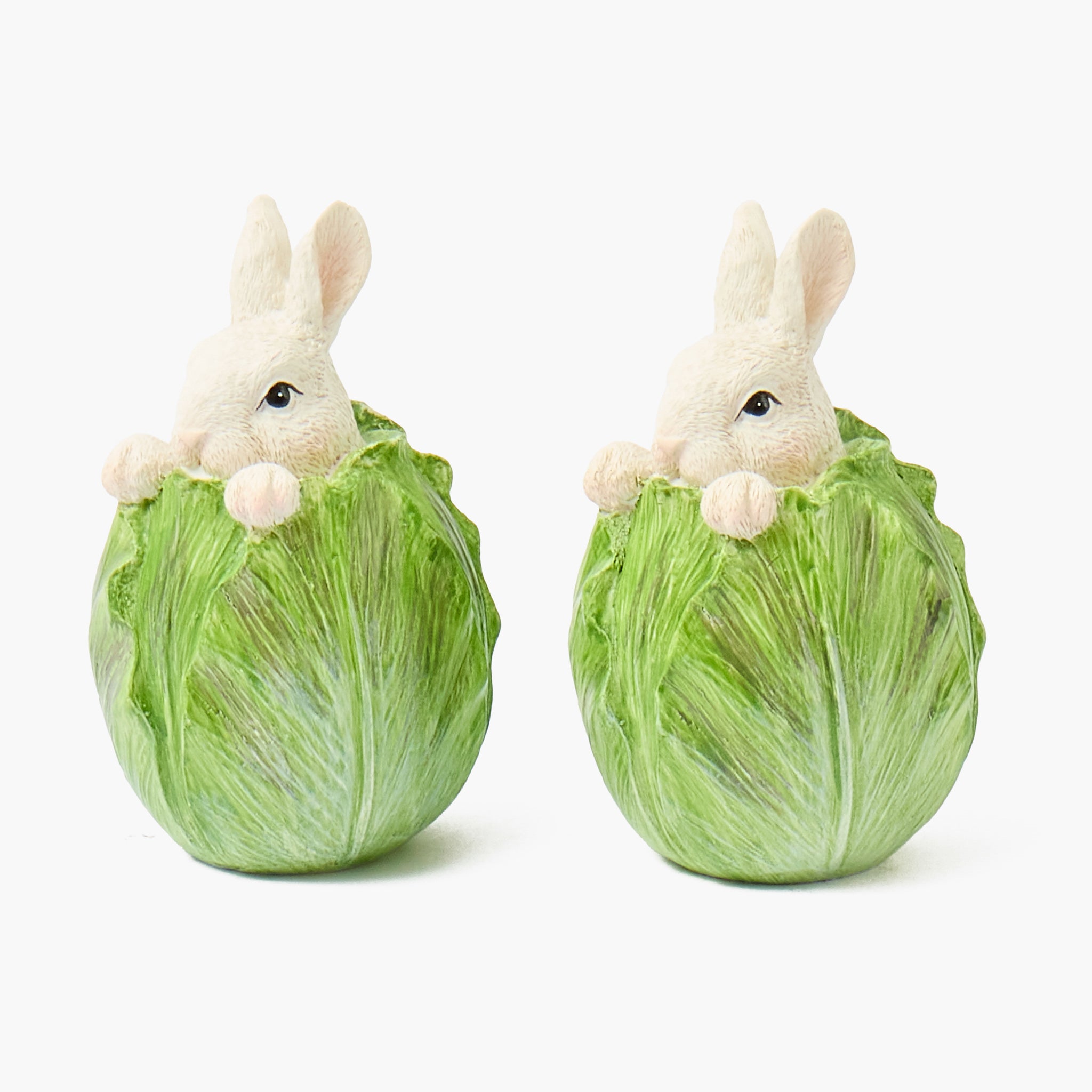 Peeping Cabbage Bunny (Pair)