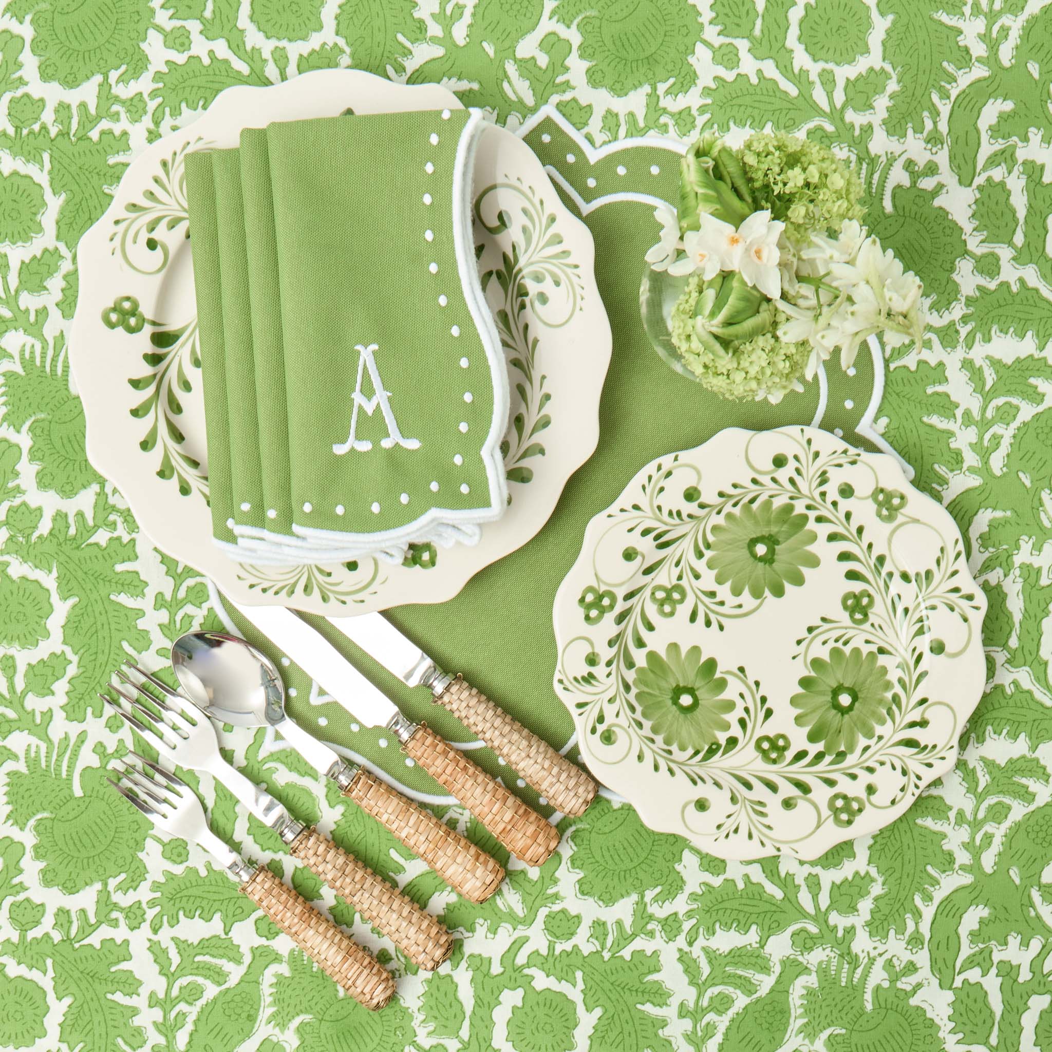 Spring Green Pheasant Tablecloth