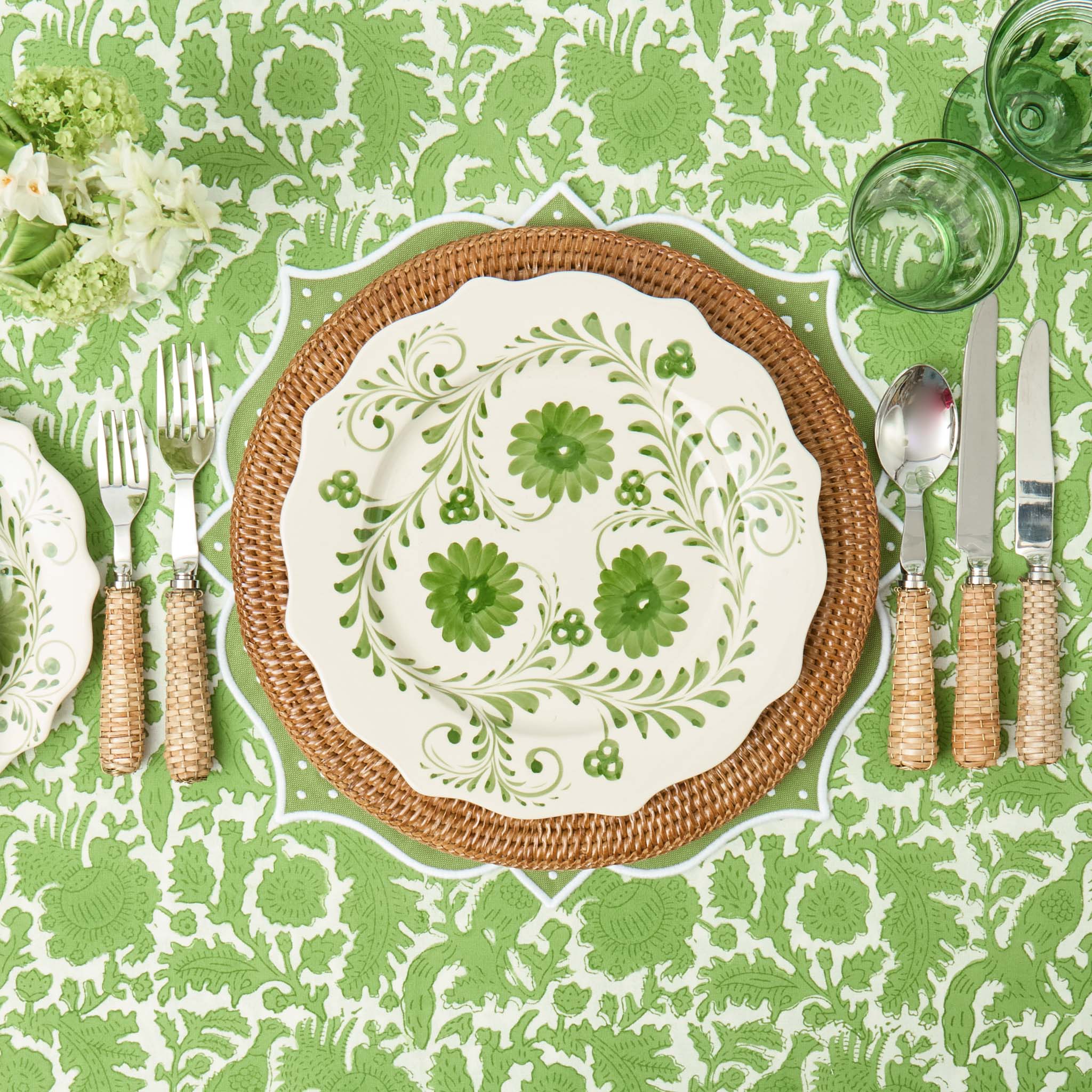 Mrs. Alice Rattan Charger Plates - Thumbnail 2