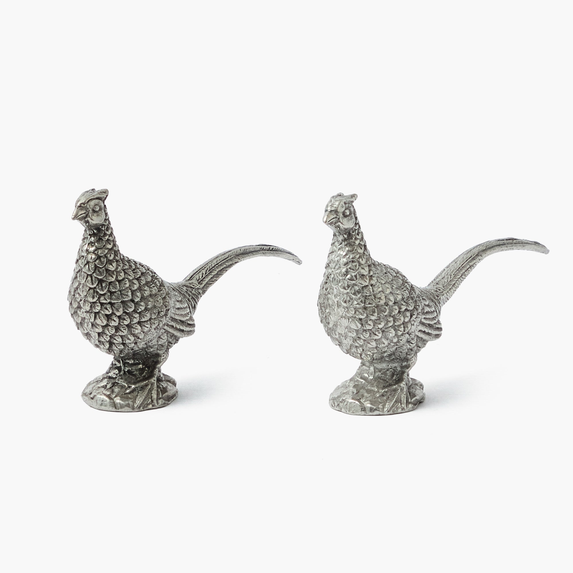 Pheasant Pewter Salt & Pepper Shakers