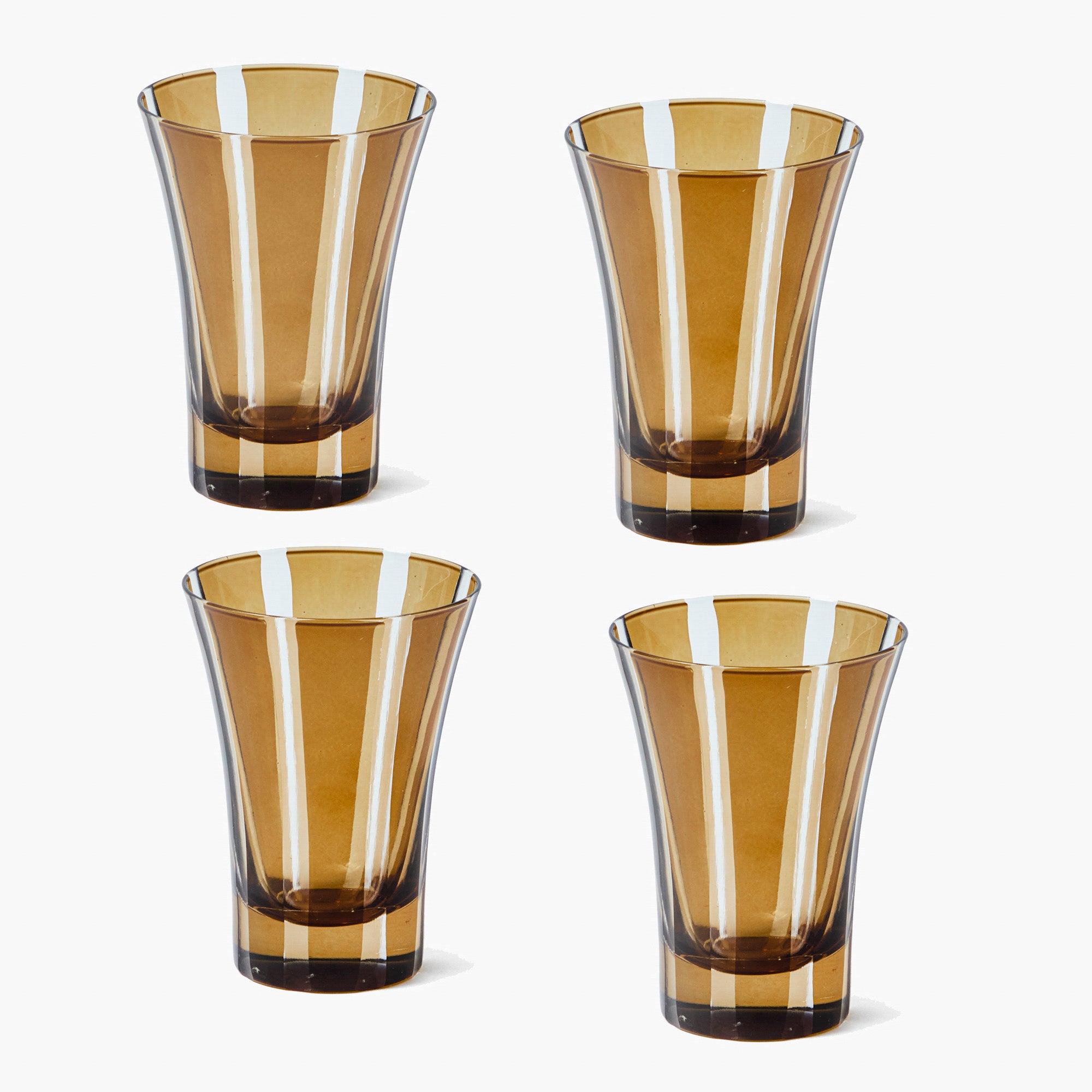 Chocolate Positano Glasses (Set of 4)