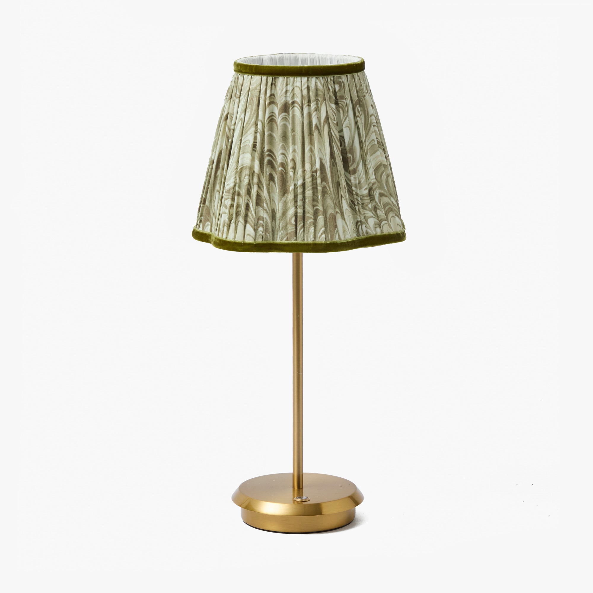 Olive Marbled Lampshade (18cm)