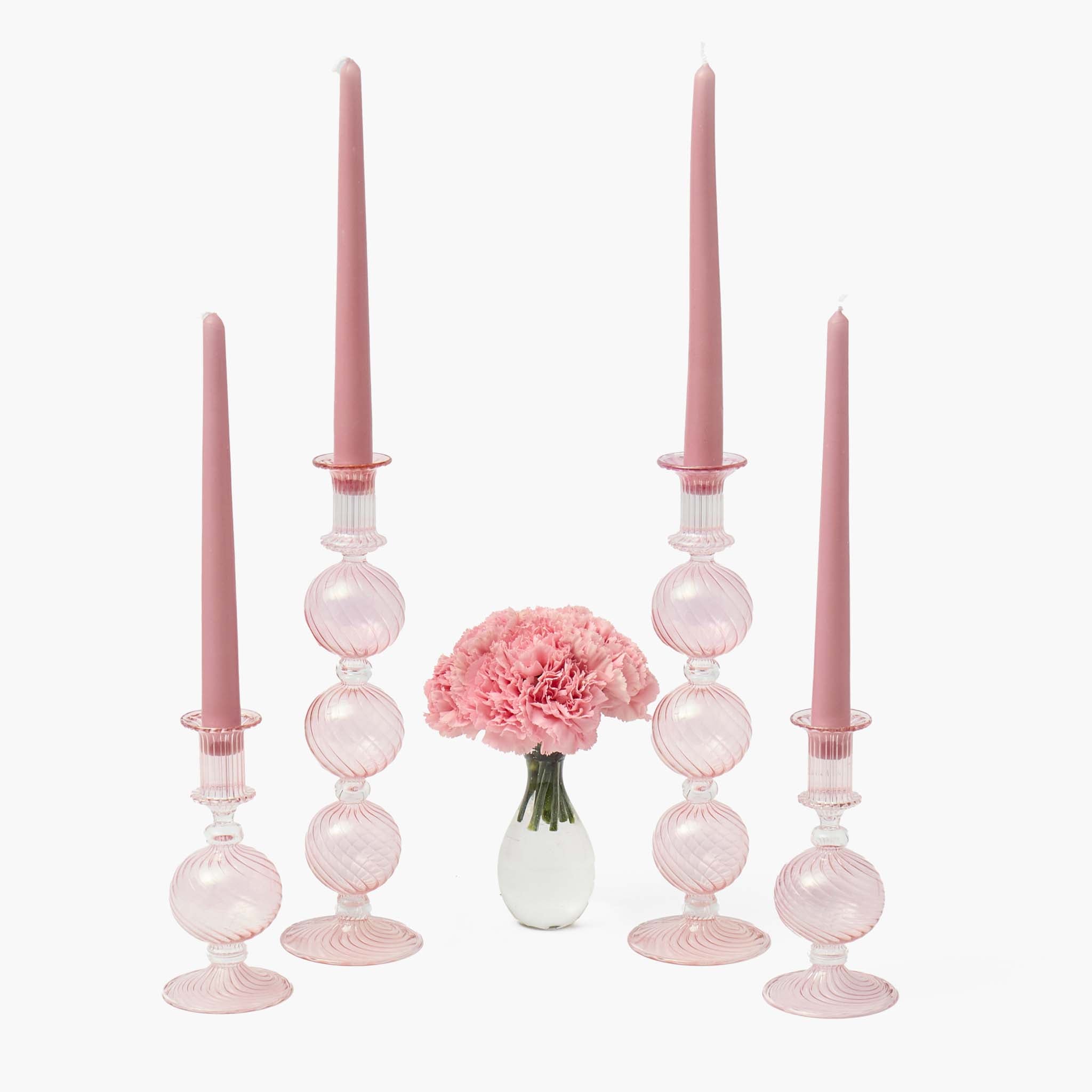 Pink Candles (Set of 8)