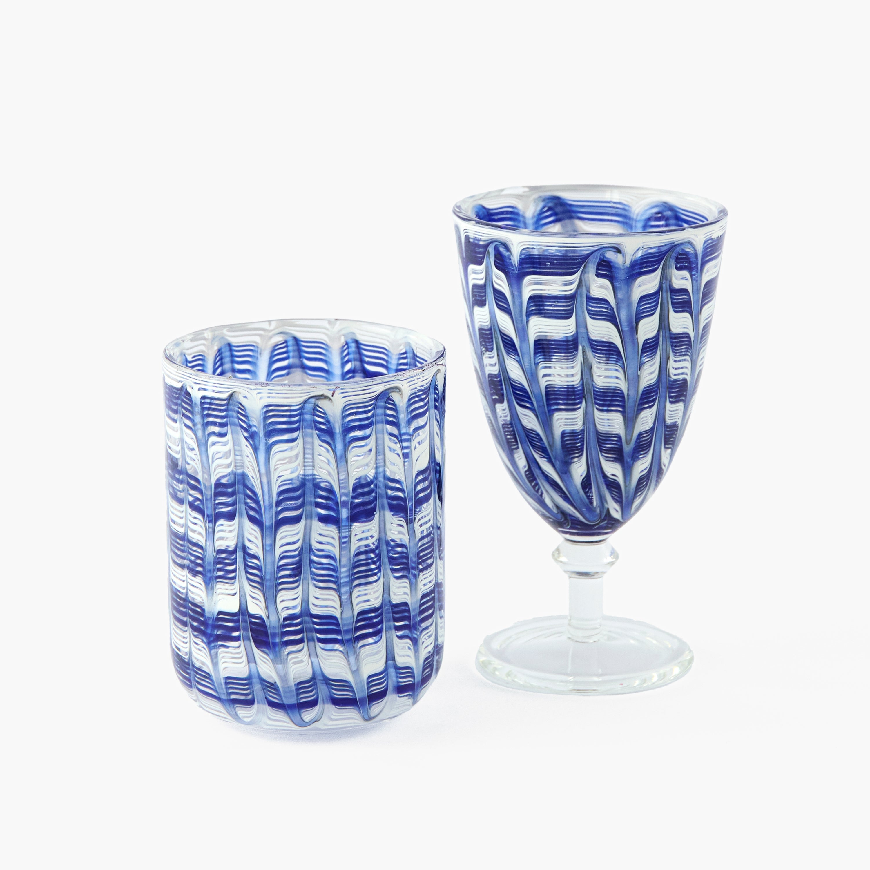 Blue Paloma Wine Glasses (Set of 4)