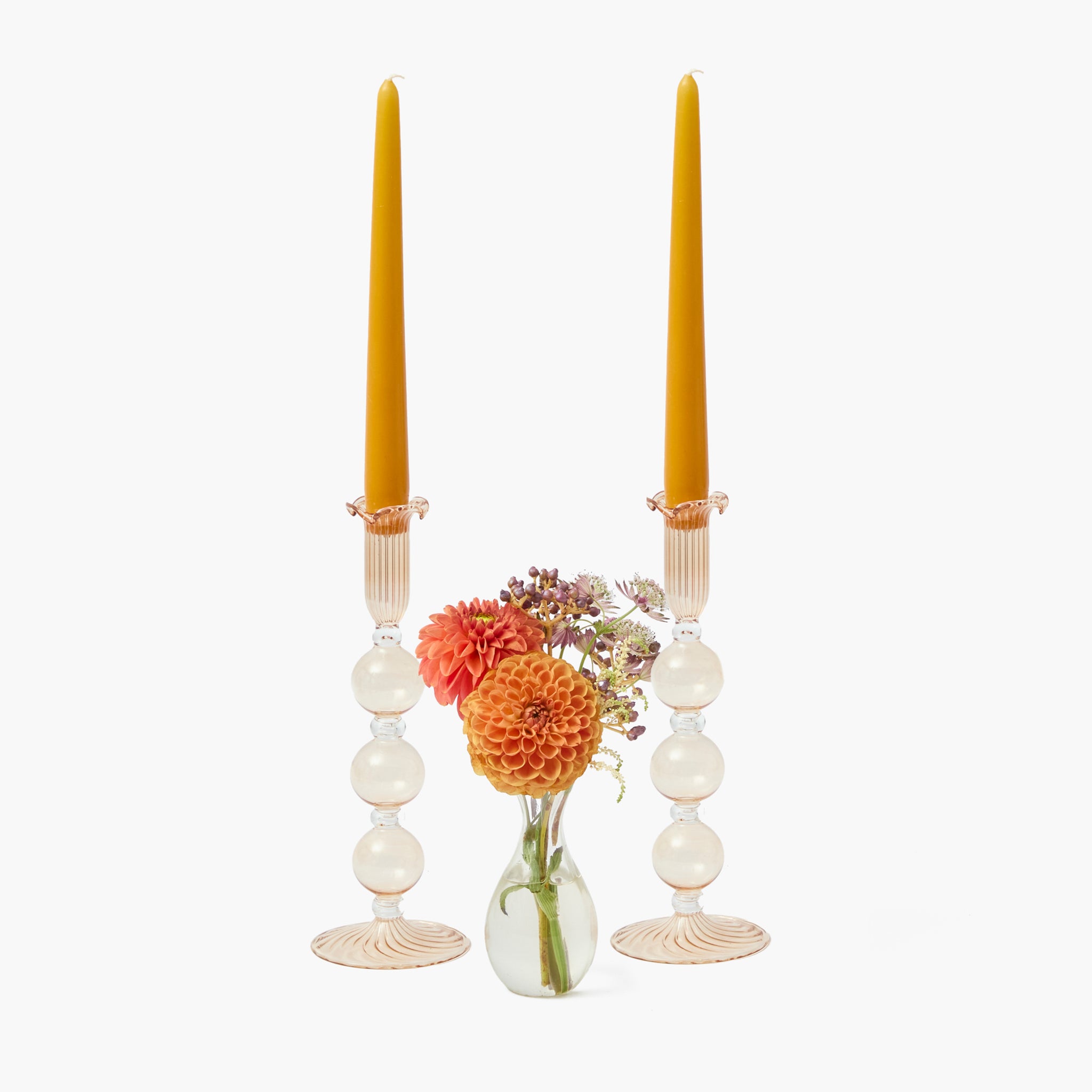Eden Chestnut Candle Holder (Pair)