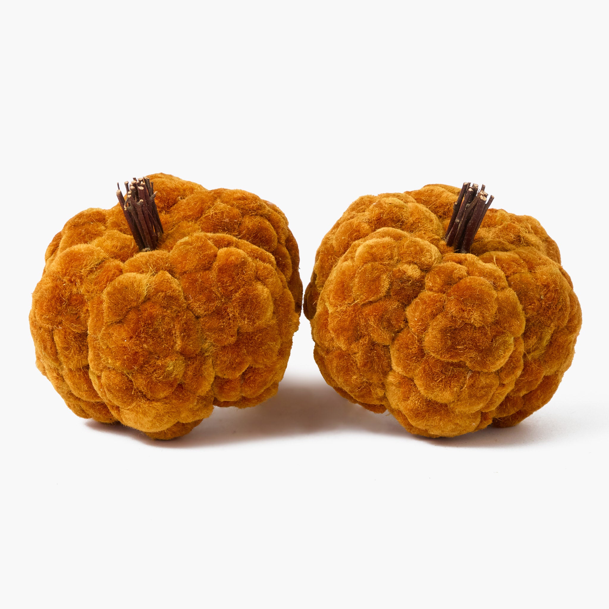 Orange Textured Pumpkin (Pair)