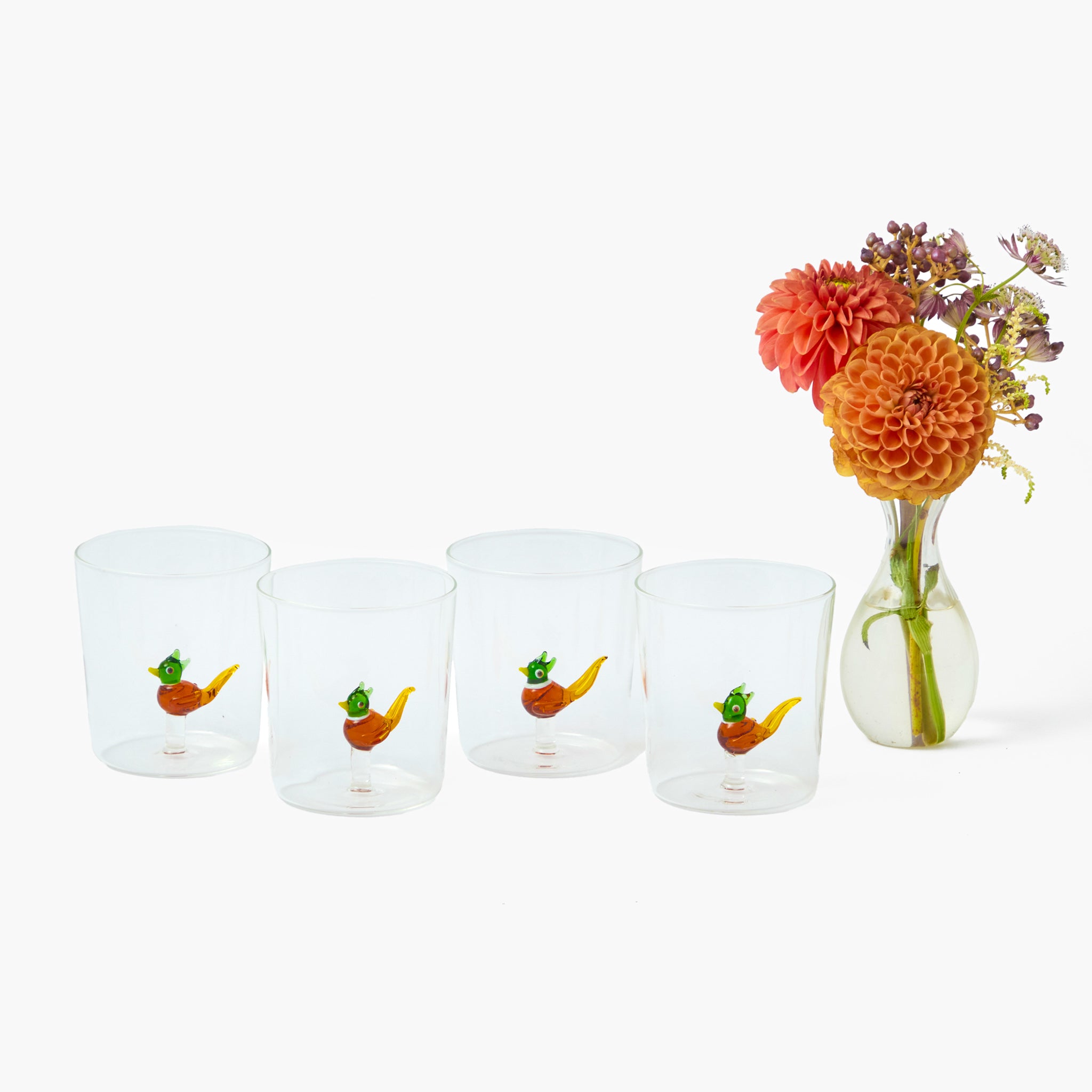 Pheasant Glasses (Set of 4)