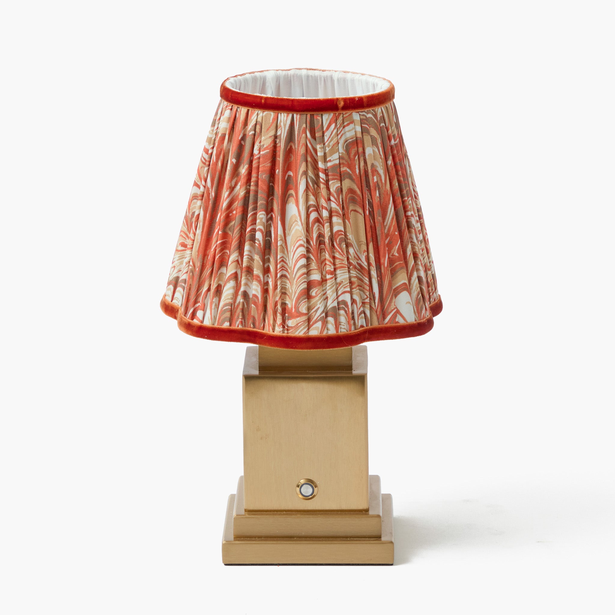 Orange Marbled Lampshade (18cm)