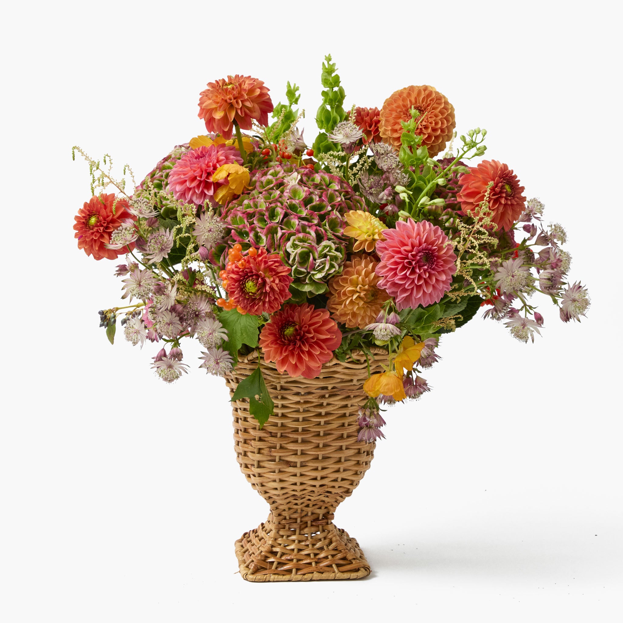 Small Rattan Urn Vase