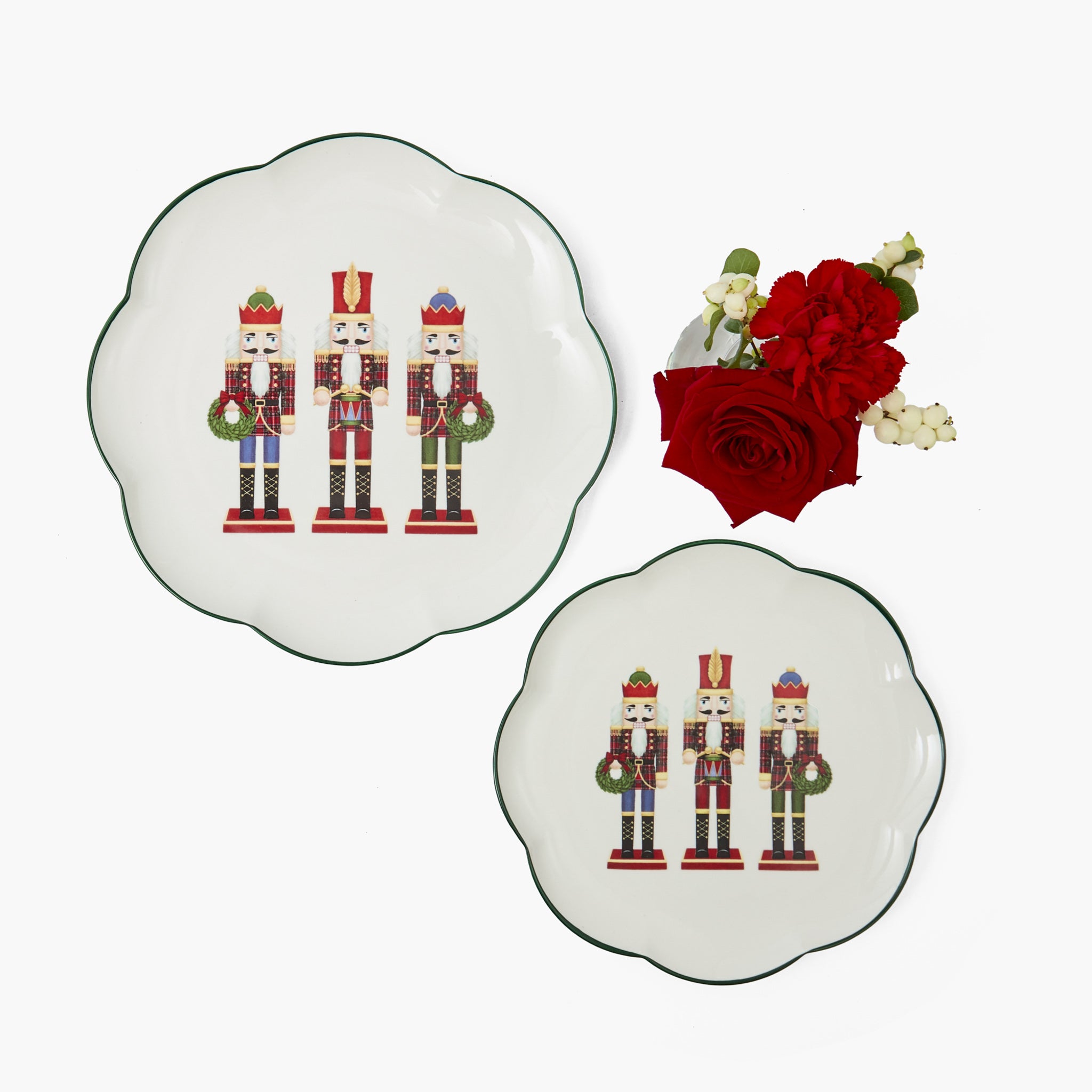 Scalloped Nutcracker Starter Plate