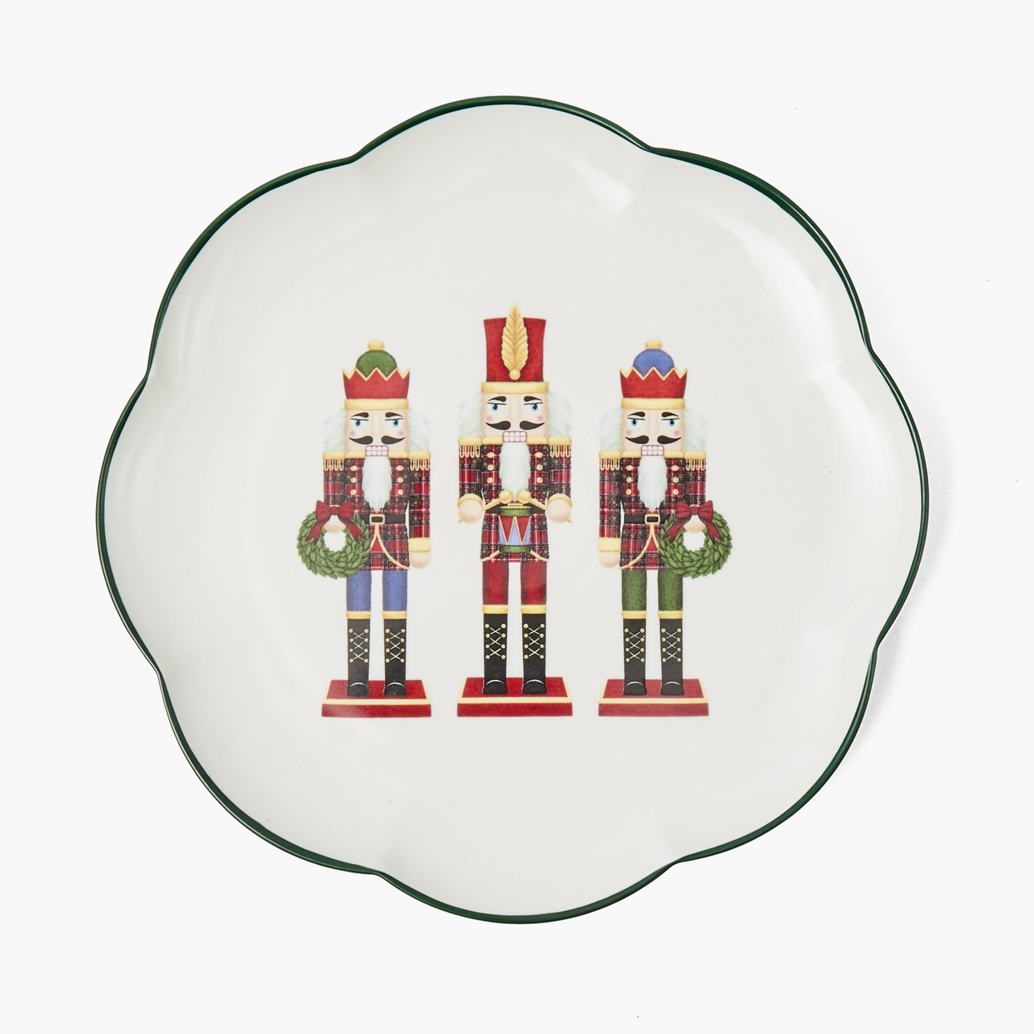 Scalloped Nutcracker Dinner Plate
