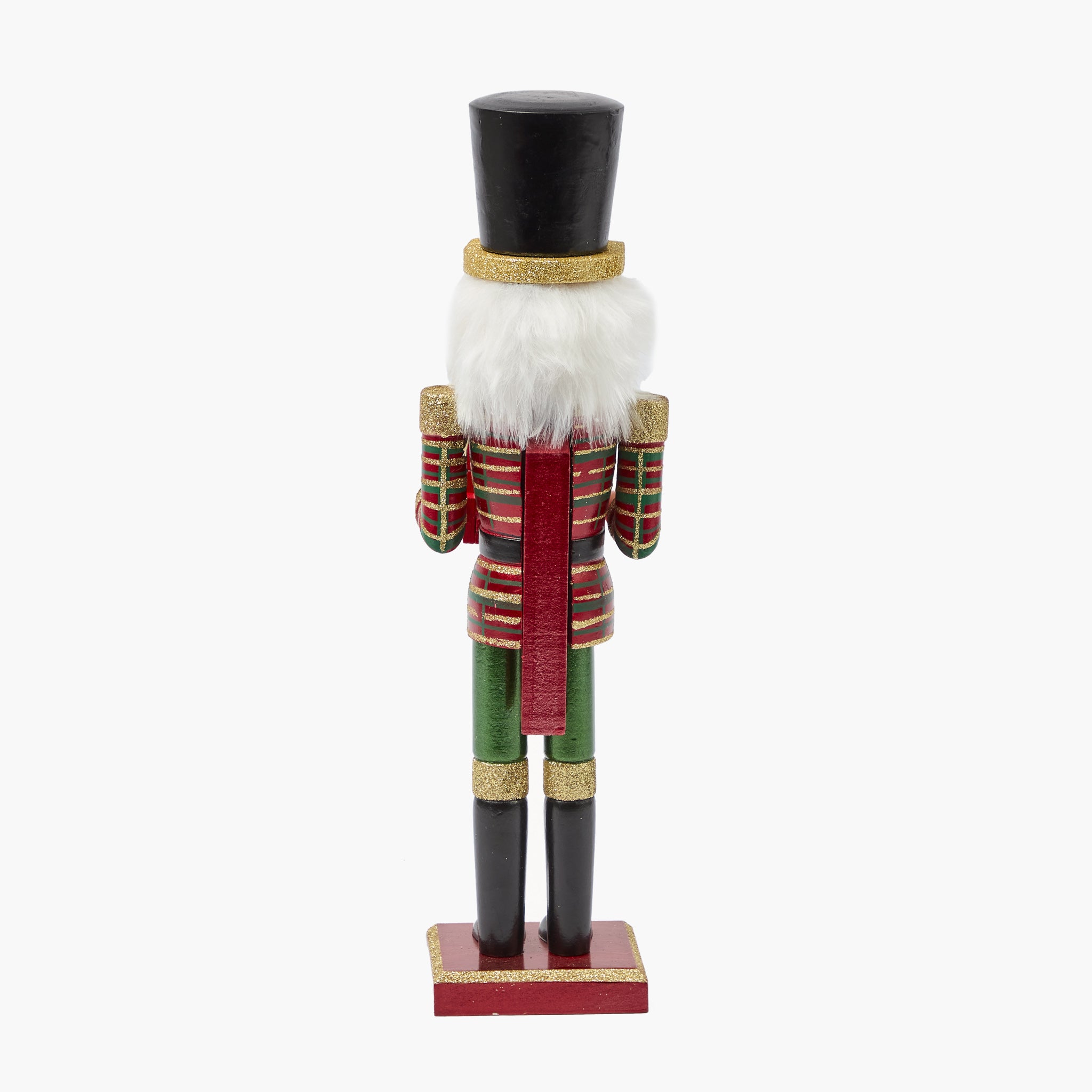Red & Green Christmas Countdown Nutcracker