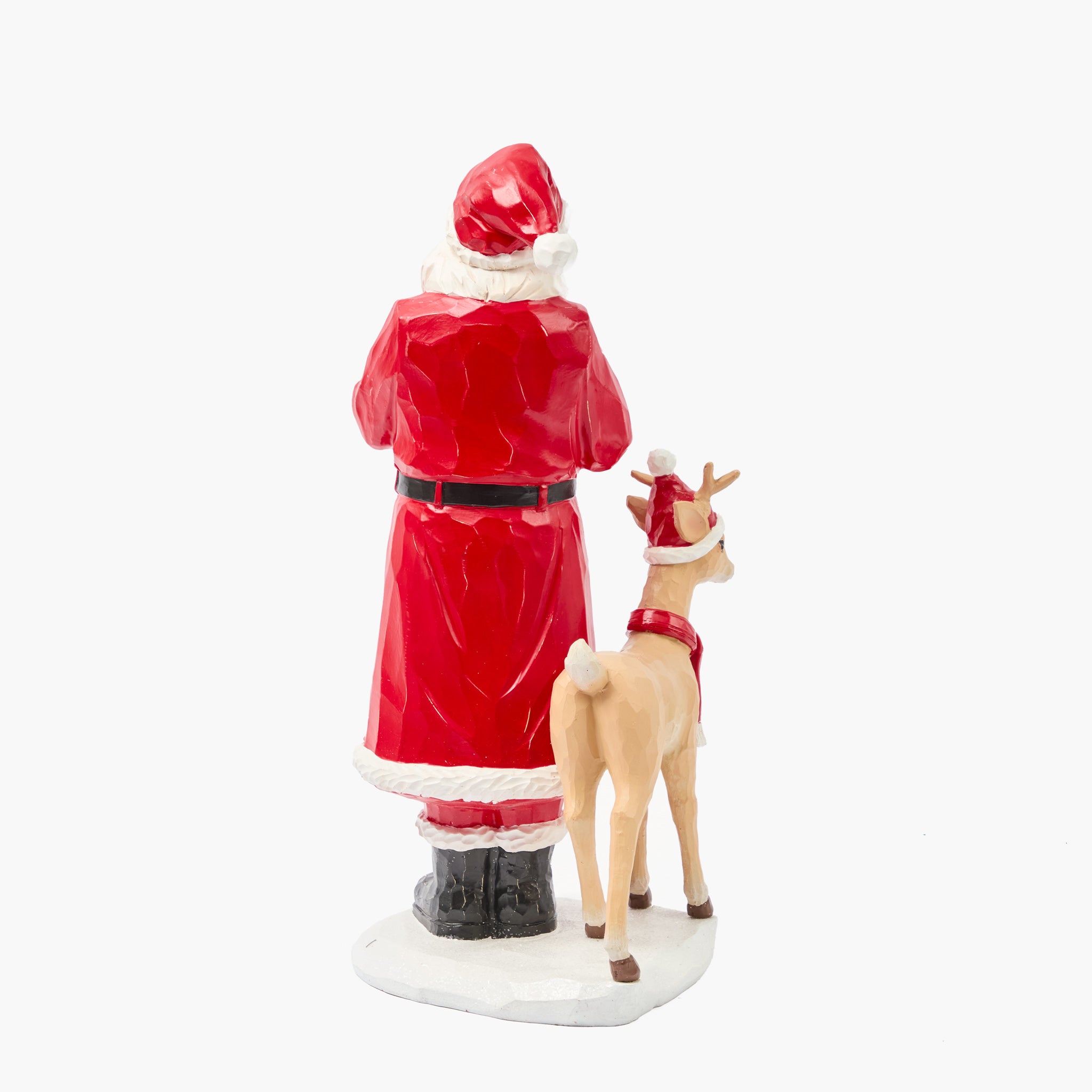 Santa with Rudolph Figurine (Pair)