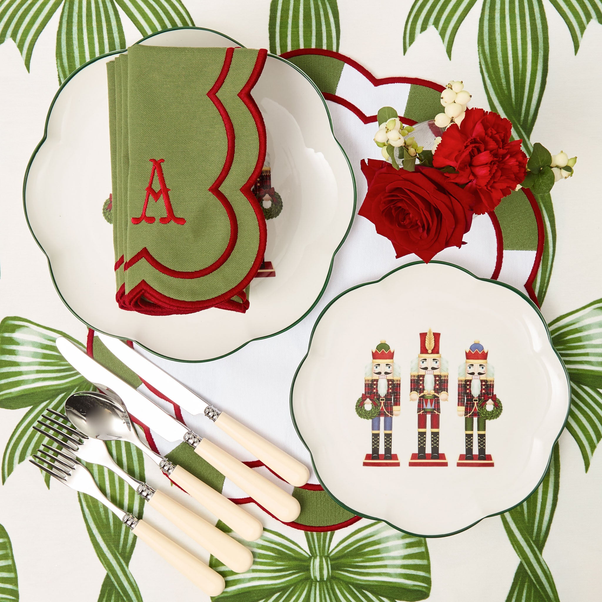 Scalloped Nutcracker Starter Plate