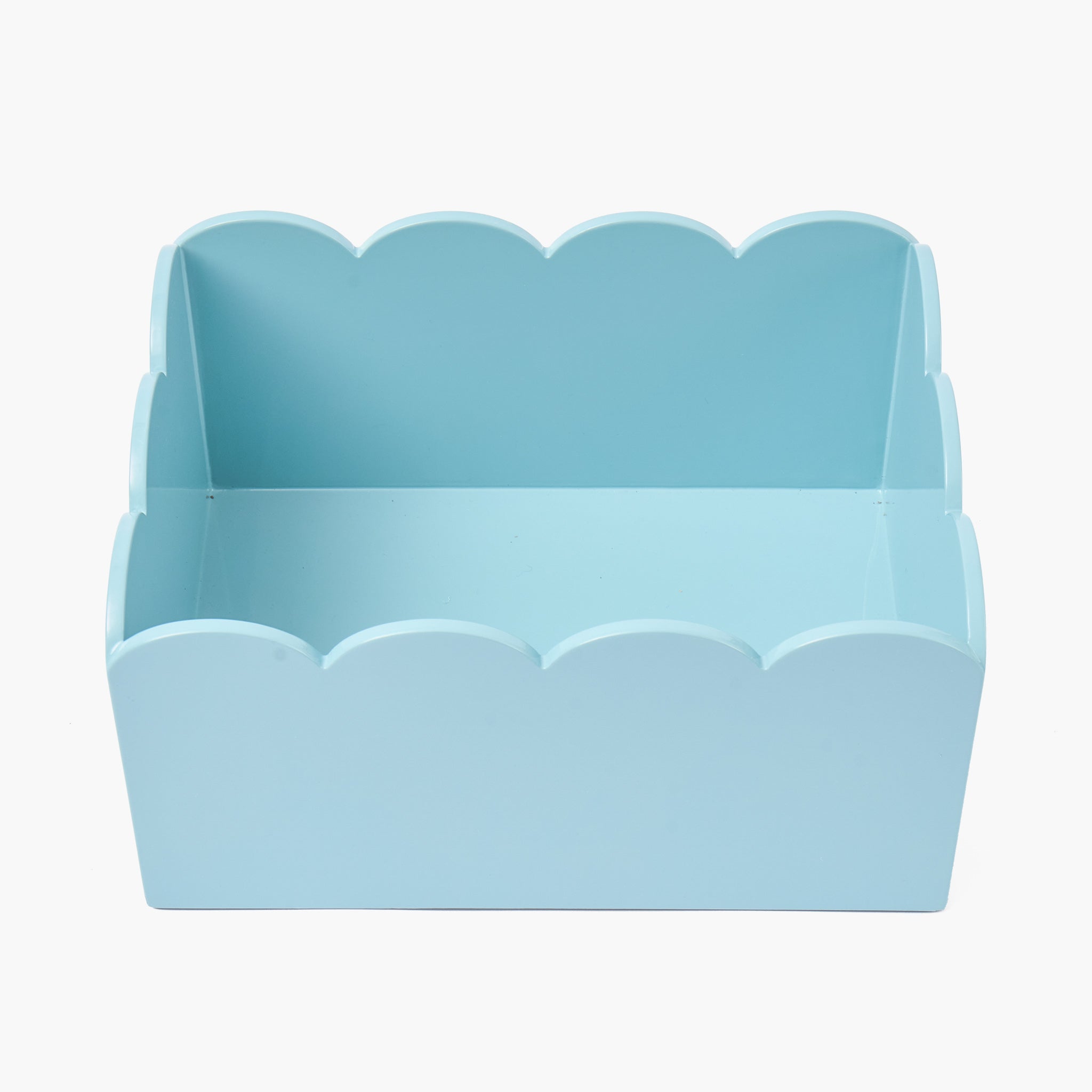 Soft Blue Lacquer Storages Boxes (Set of 2)