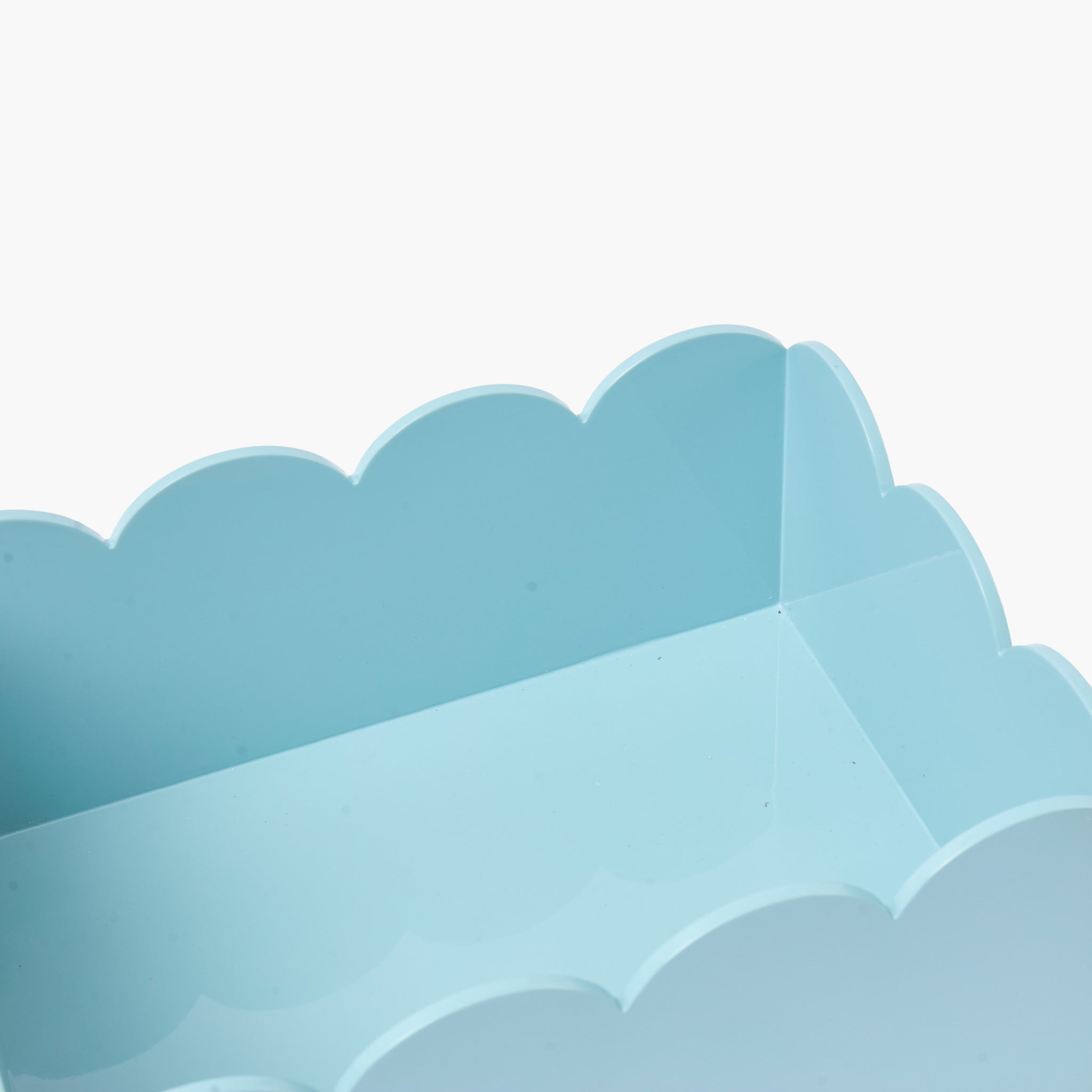 Soft Blue Lacquer Storages Boxes (Set of 2)