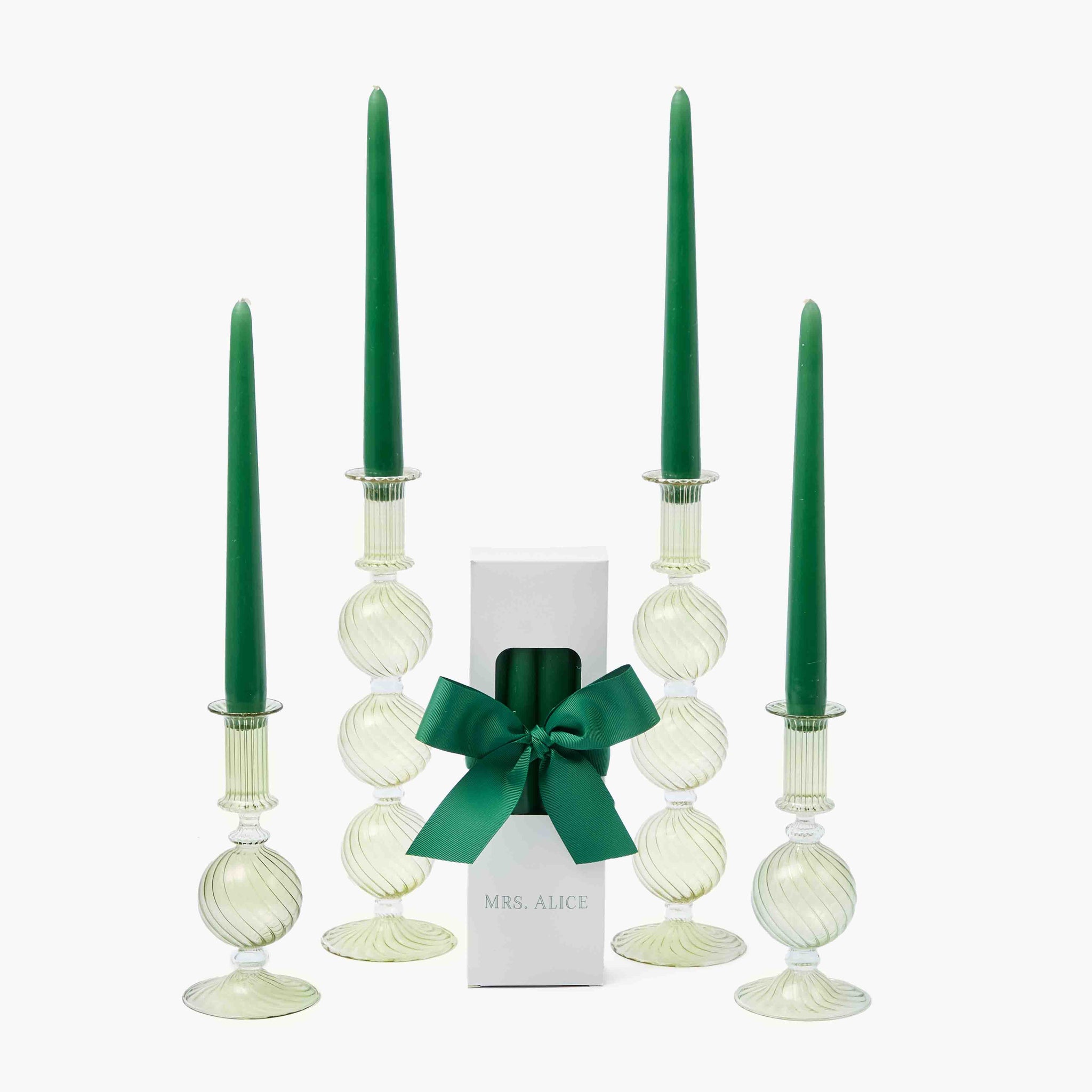Camille Olive Candle Set (Forest Green)
