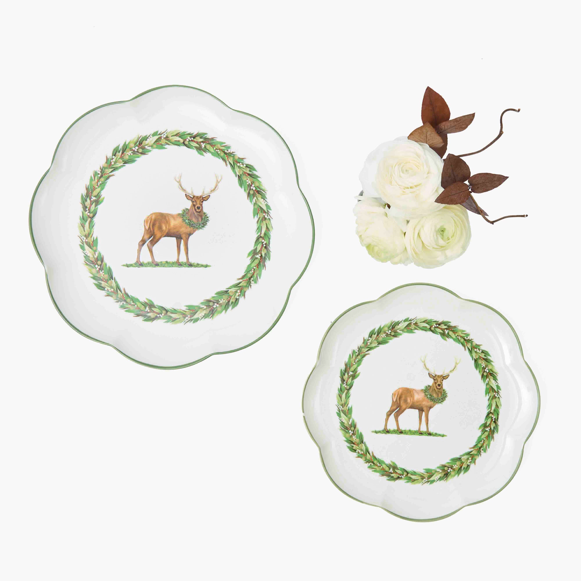 Stag Garland Dinner Plate