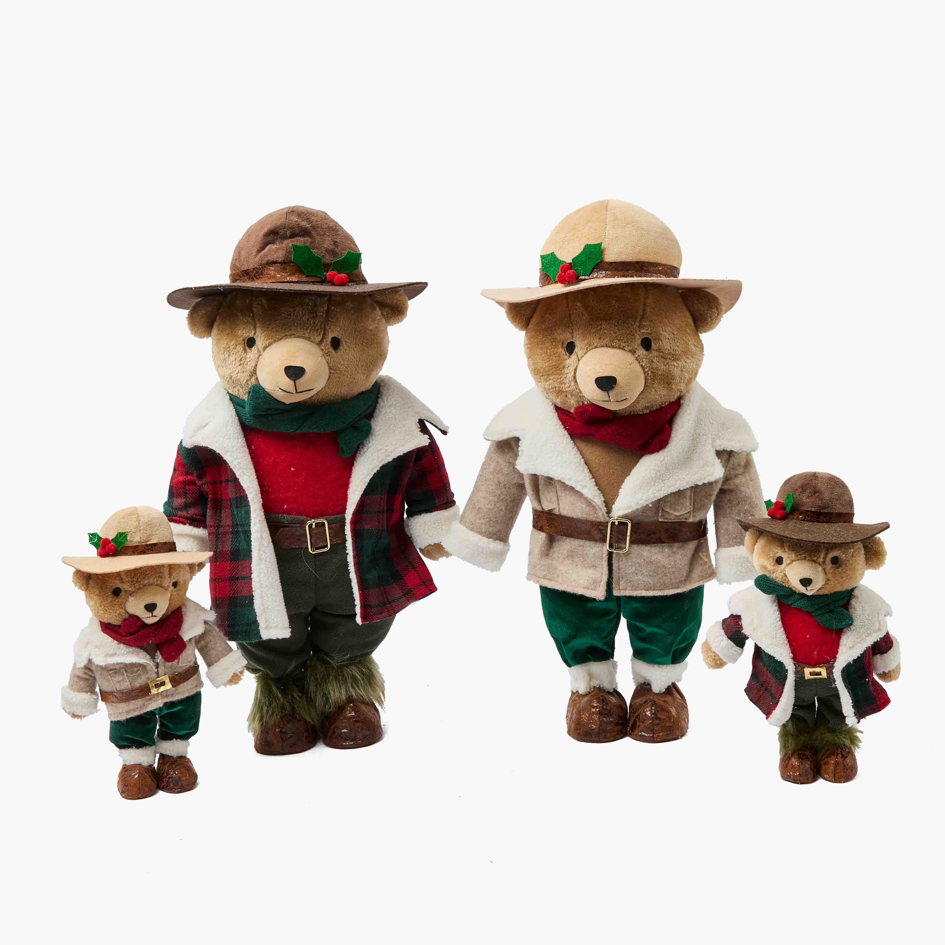 Mr. & Mrs. Plaid Teddy Bear (Pair)