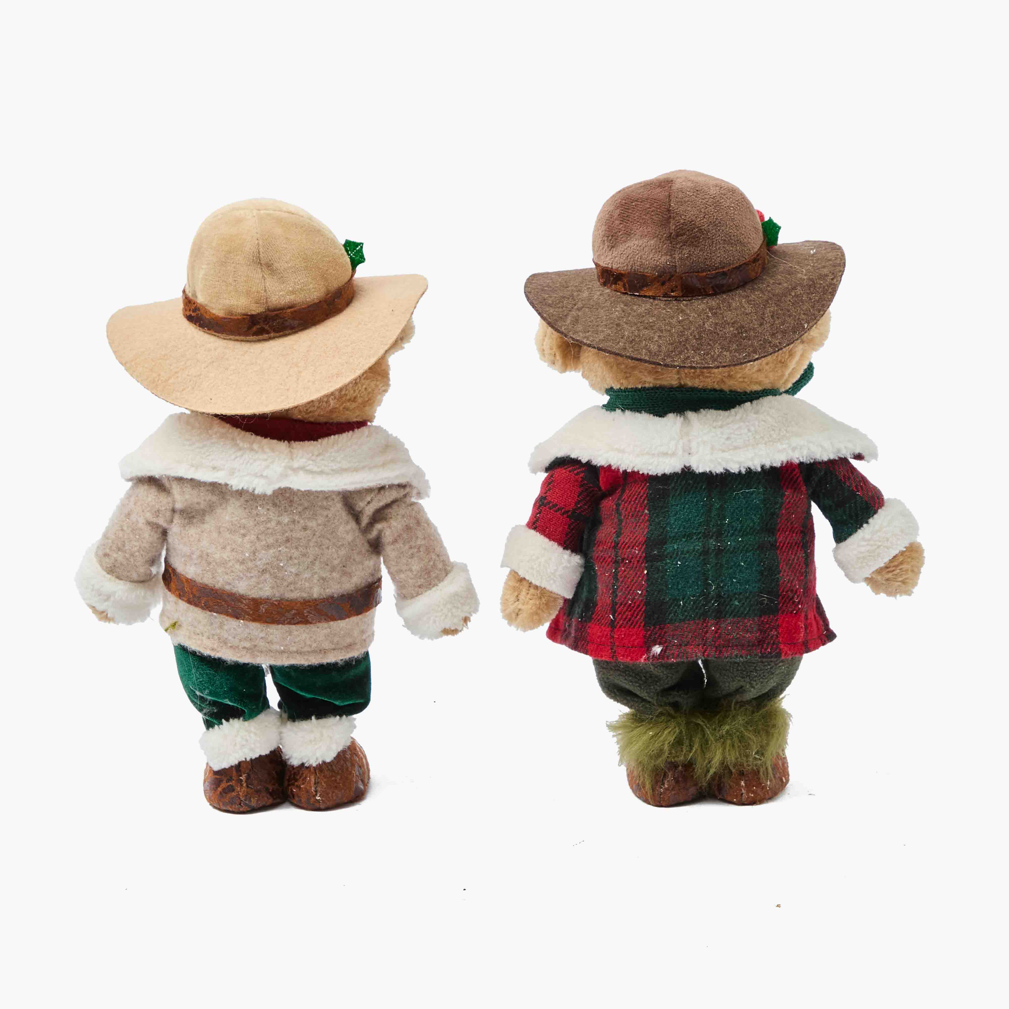 Mr. & Mrs. Plaid Teddy Bear (Pair)