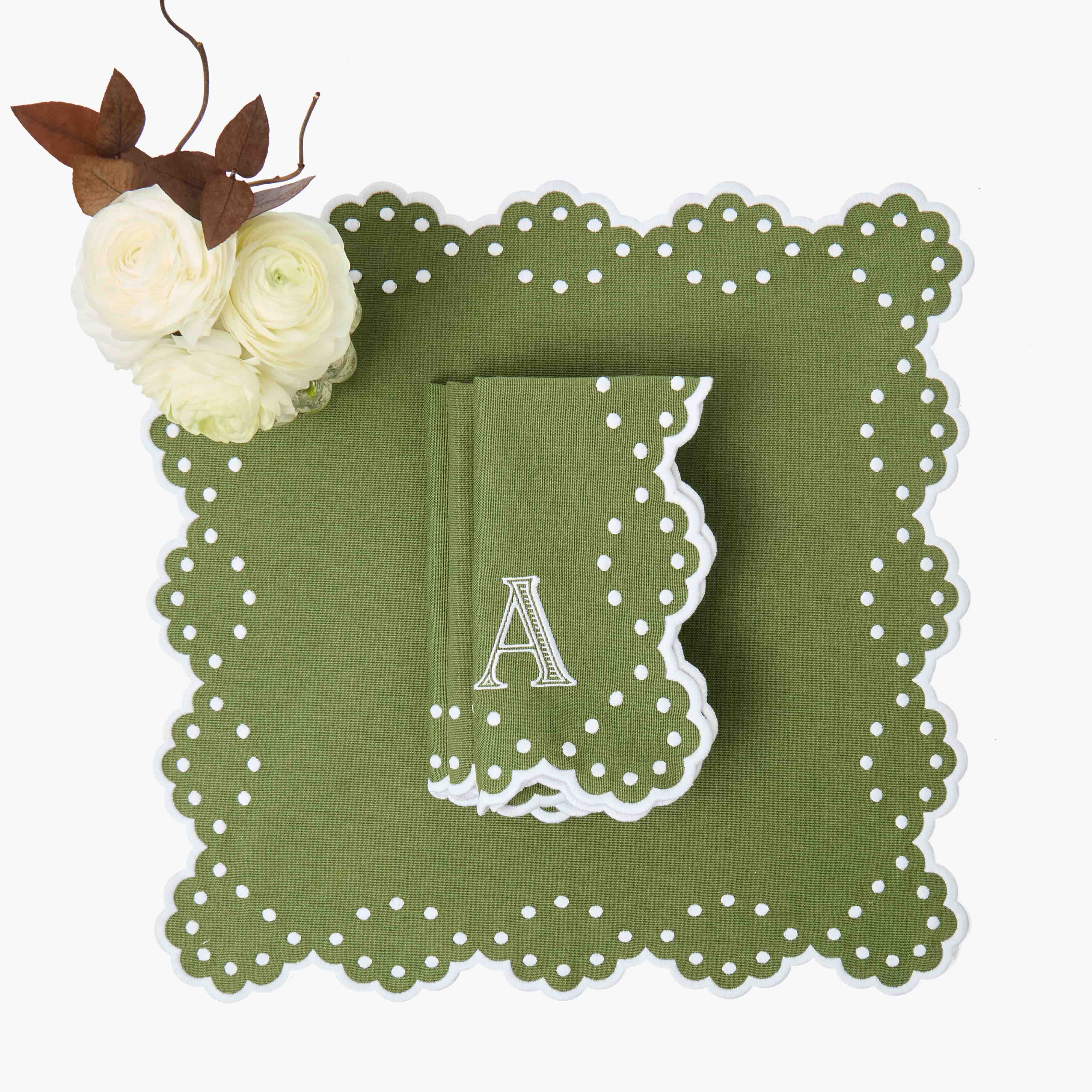 Esmerelda Green Napkins (Set of 4)