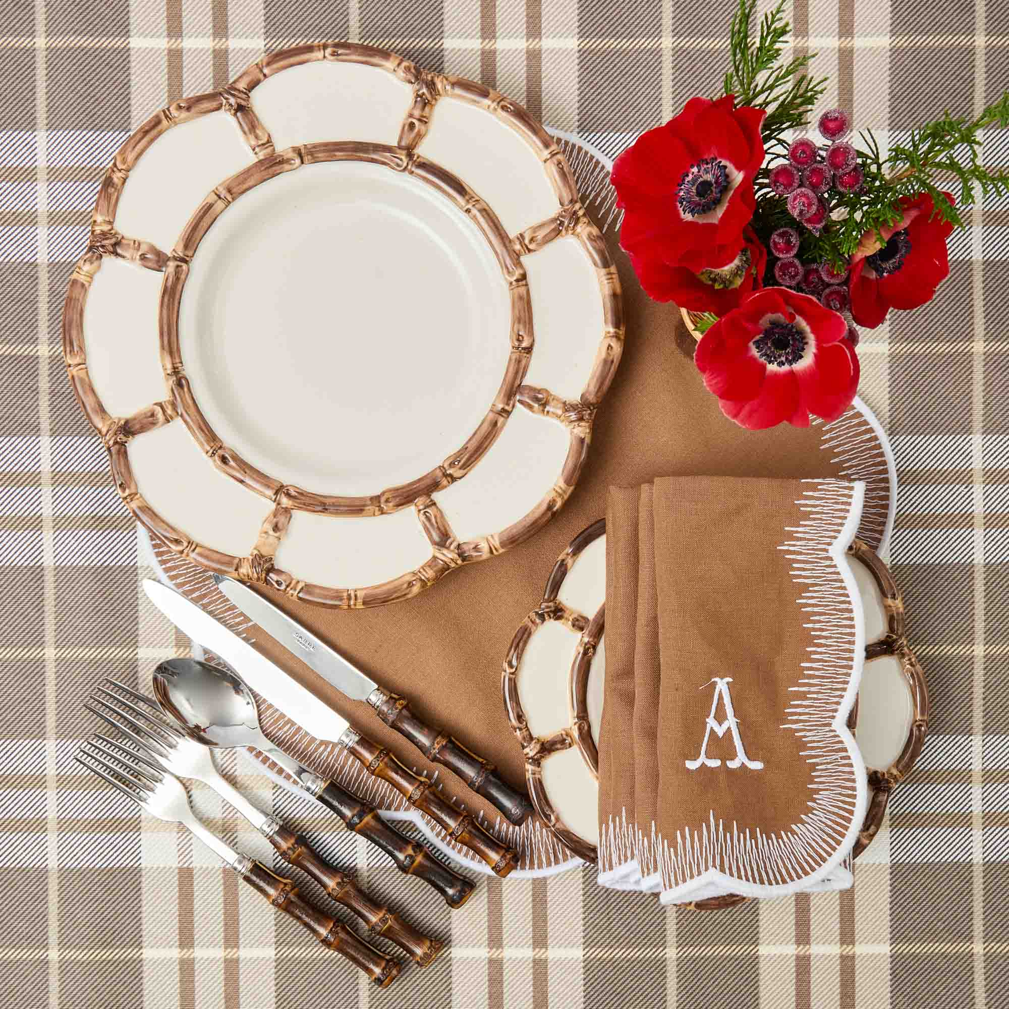 Alathea Caramel Linen Napkins (Set of 4)