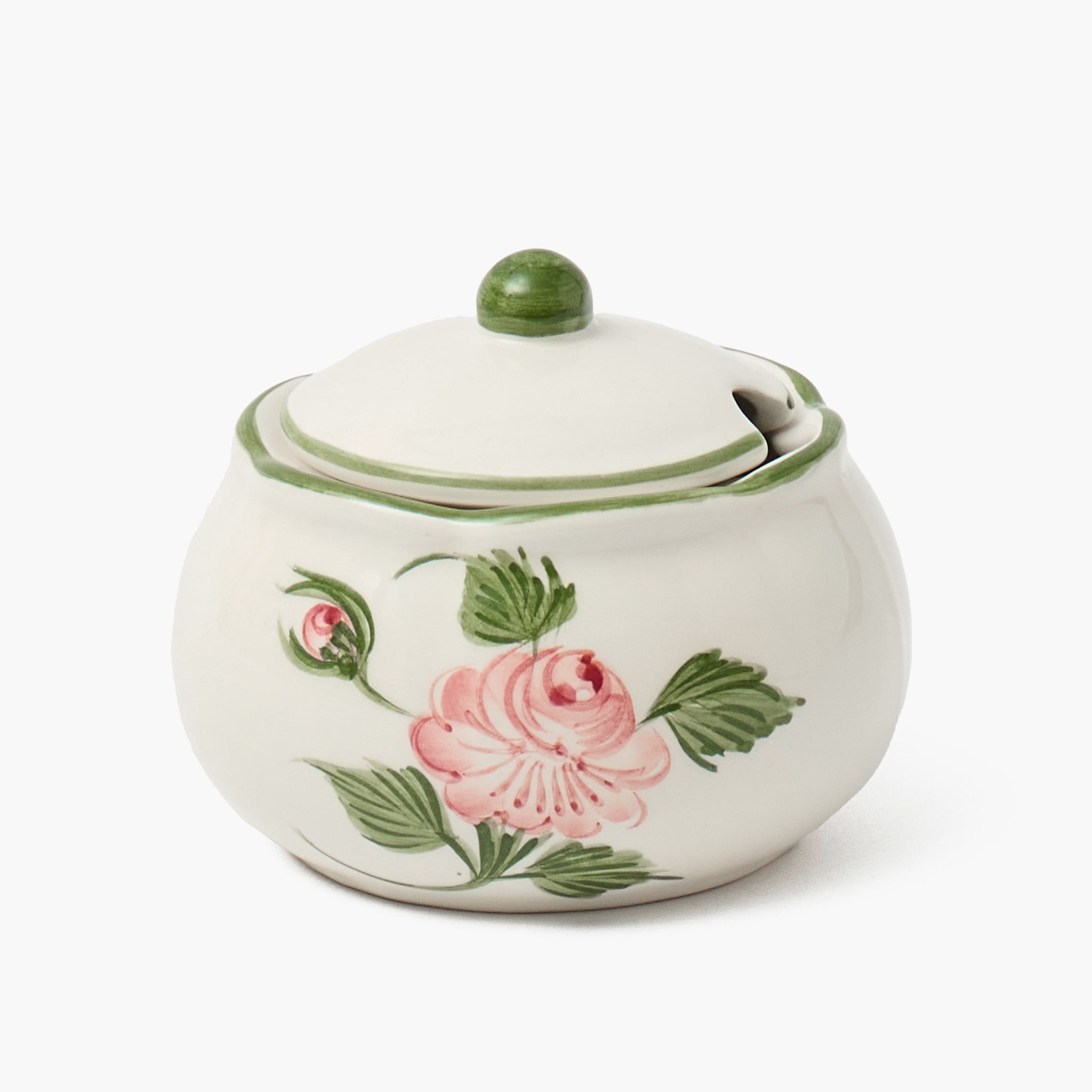 Rose Bud Sugar Pot