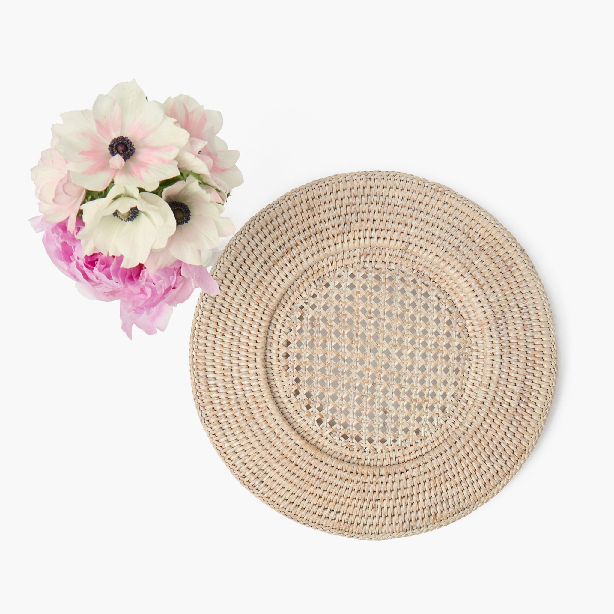 Natural Rattan Charger Plates (Set of 4)
