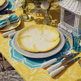 Yellow Capri Lettuce Dinner Plates (Set of 4) - Mrs. Alice