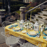 Yellow Capri Lettuce Dinner Plates (Set of 4) - Mrs. Alice