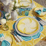 Yellow Capri Lettuce Dinner Plates (Set of 4) - Mrs. Alice