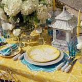 Yellow Capri Lettuce Dinner Plates (Set of 4) - Mrs. Alice